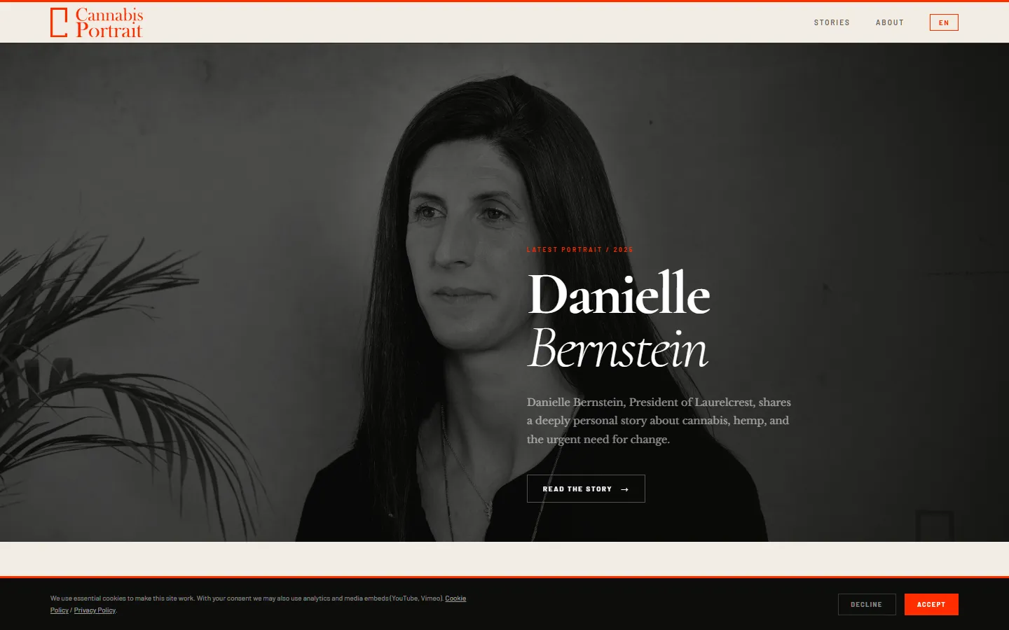 Documentary Media Platform website screenshot