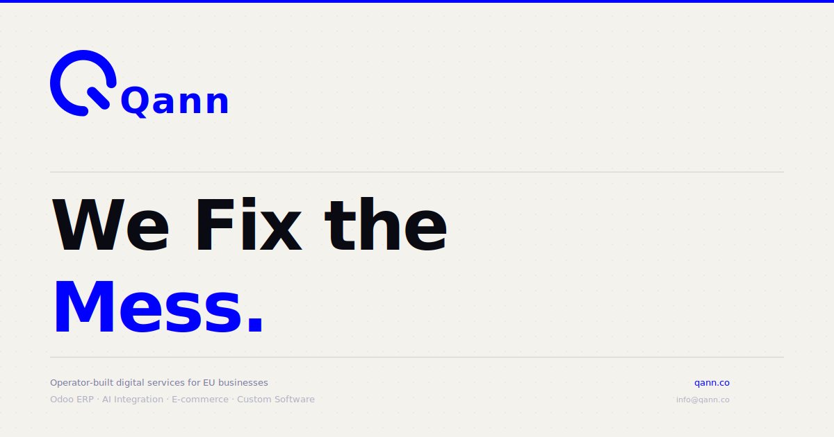 Qann · We Fix the Mess